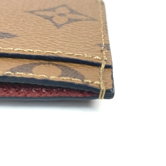 LOUIS VUITTON M83691 Monogram reverse Card Case Porte Cult-Simple Holder Unused - Picture 8 of 13